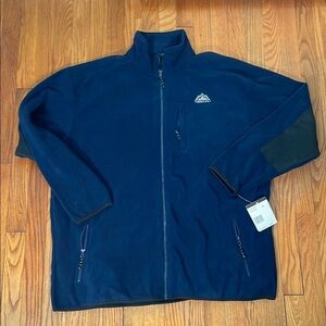 Snozu‎ Full Zip Performance Fleece Navy Men's XL NWT